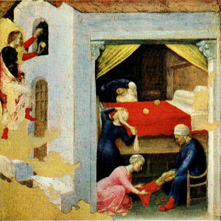 GELDER, Aert de Quaratesi Altarpiece: St. Nicholas and three poor maidens sg China oil painting art